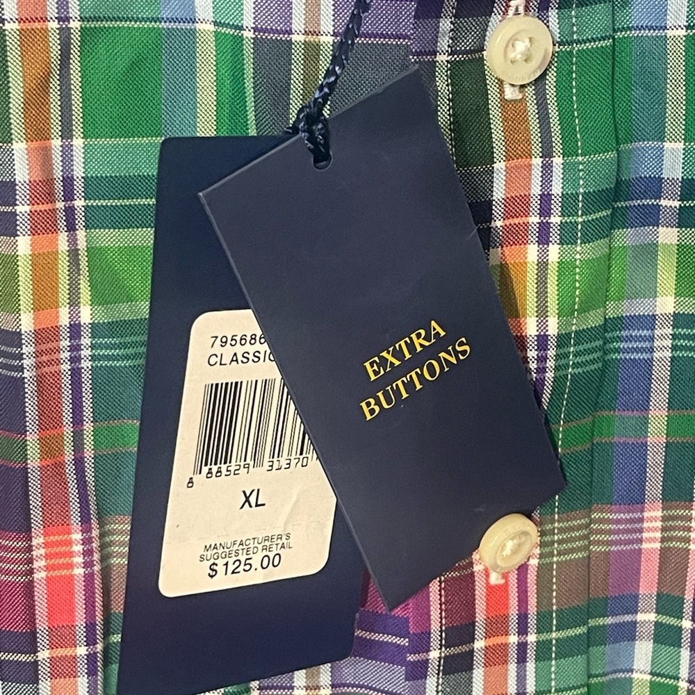 NWT Ralph Lauren Classic Fit Oxford Shirt -Size XL - Picture 5 of 6